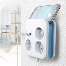 스마트폰 충전용 멀티콘센트 USB 2포트 4구형 큐브멀티랩_화이트