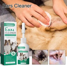 애완 동물 귀 클리너 강아지 진드기 제거 개 고양이 청소 귀지 탈취제 감염 관리 가려움증 방지 진정 방울, 1세트, 20ml