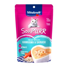 비타크래프트 수프 고양이 파우치 간식 참치&치어&게맛살 50g, 참치치어게맛살, 1개