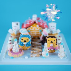 과자의집 만들기 DIY 키트 (스노우 에디션), 1세트, 19가지 구성품