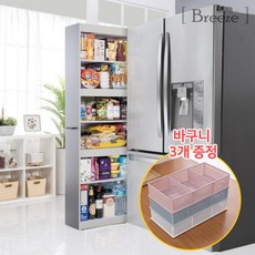 브리즈 [브리즈] 스마트 무빙 1800(240) 키큰 슬라이딩 틈새수납장, 그레이
