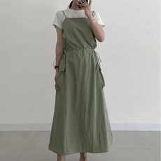 지니우우 허리조절 포켓 바스락 원피스 J0153A