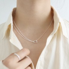 실버영문이름미니목걸이