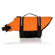 구명 조끼 반사 줄무늬 높은 부력 수영을 가진 인명 구조 애완, 7.orange, 1개