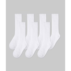 무신사스탠다드 로우 게이지 크루 삭스 7팩 화이트