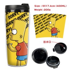 조이만물상 동물 형제 주변 더블레이어 단열컵 자 냉수컵 WILDKRATTS 독창적, 04 타입 400ml