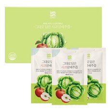 움움 국내산 양배추 그대로 담은 사과양배추즙, 60개, 100ml