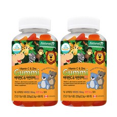 [네추럴라이즈] 어린이 키즈 멀티 비타민C&아연 꾸미 225g 2팩, 단품, 단품