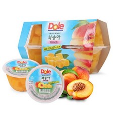 Dole 후룻볼 복숭아 113Gx4, 4개