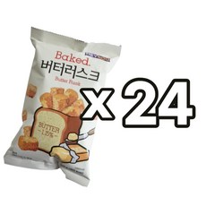 버터맛 러스크 100g x 24ea 대용량구성 식빵모양스낵 단체과자 사무실탕비실간식, 1개