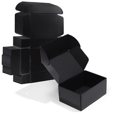 ZBEIVAN 12x8x8 흰색 배송 상자 15개 세트 골판지 우편 상자 소규모 사업체 우편 선물 포장용, 블랙, 9x6x4
