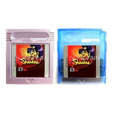 Shantae-메모리 카트리지 16 비트 핸드 헬드 비디오 게임 콘솔 카드 액세서리용 영어 스페인어 ESP 언어, 1개, 3) Shantae Blue English