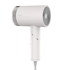 미용실드라이어 헤어드라이기 헤어드라이어기 시 항 전기 모발 보호용 저방사능 산모 임산부 가정용 접이식 송풍통, 따뜻재 화이트