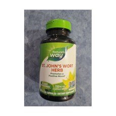 Nature’s Way St. John’s Wort Herb 180 Vegan Capsules 700mg 787522, 1개