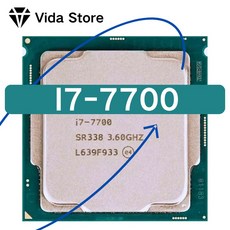 코어 i7 7700 i7 7700 3 6 GHz 쿼드 코어 8 스레드 CPU 프로세서 8M 65W LGA 1151, 1개 - 7700