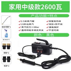 직분사형공구함 스팀 녹임 스팀기 해빙기 얼음 전기 언수도 고압 수도, 블랙 스트레이트 2600W 국가 표준, 1개