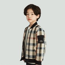 닥스 리틀 닥스키즈 하우스체크 퀼팅 점퍼 DSS81JP01P BG