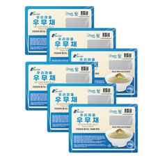 국내산 월산 우리마을 해초 가정용 우무채 우뭇가사리 다이어트식 당면 잡채 샐러드 저칼로리 식단조절, 6개