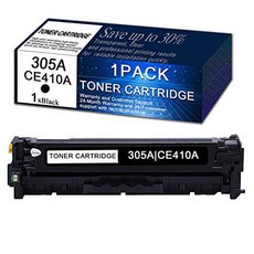 1 Pack 305A | CE410A Black Remanufactured Toner Cartridge Re/14140983