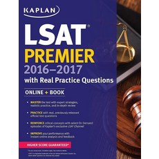 Kaplan LSAT Premier 2016-2017 with Real Practice Questions: Book + Online (Kaplan Test Prep) [pape