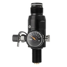 ZCD 5/8 "-18UNF 나사 HPA 공기 탱크 조절기 밸브 W/게이지 4500-1800, 합금, 블랙