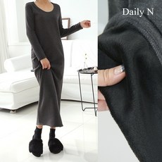 데일리앤 융 기모 롱 원피스