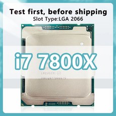 데스크탑 X299 마더보드 7800X 코어 i7-7800X CPU 14 nm 6 12레드 3.5GHz 8.25MB 140W 프로세서 LGA2066 - 7800x