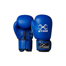 STING AIBA Competition or Training Boxing Gloves, Blue