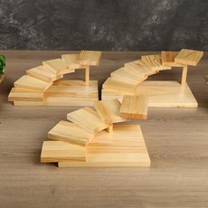 계단 접시 초밥 스시 일식 사시미 한우 고기 오마카세, U자형 6단, 1개