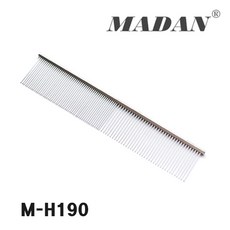 마단 콤 M-H190 Comb 일자빗 코움, 1개, Silver