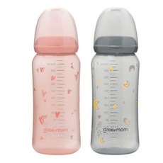 그린맘 컬러 PP 슬림 노꼭지젖병 240ml, 1개, 달240