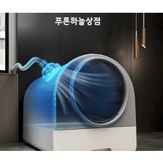 푸른 애견탈취화장실 밀폐형 냄새차단 고양이 강아지, 1개, 상세페이지 참고