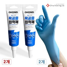 오공 목공본드 100ml + 철공자 작업장갑 목공용 강력 접착제 나무 목재 목공 가구 벽지 205, 2세트