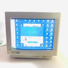 crt 모니터 산업용 장비 전용 데스크탑 디스플레이 복고풍 17인치 화면, 14인치~15인치