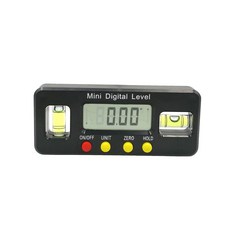 미니 디지털 각도기 측정기 마그네틱 하단 측정 도구 포함 전자 경사계 150mm 360 도, 03 100mm Black, 1개