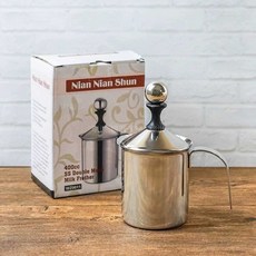 노바어스 밀크포머 라떼우유데우기 스티머 핸드거품기, 상세페이지 참고, 400ml
