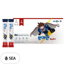 번개맨 홍짱용사 어린이 홍삼 36p, 360ml, 5개