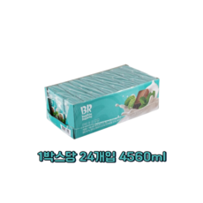 배스킨라빈스 멸균우유 민트초코 190ml, 4.56L, 2개