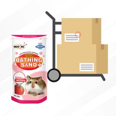 NEWAGE 햄스터 목욕모래 딸기향 500g 1박스(36개), 36개
