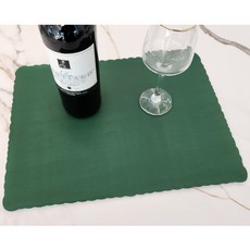 플레이스매트 25x35cm 250매(그린) 사각형 도일리페이퍼 도일리 식탁매트, 1팩, 녹색