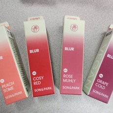 다이소 손앤박 아티 워터 블러 4종(피치썸 코지레드 로즈뮬리 그레이프콜드)