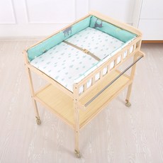 다용도 아기 기저귀 갈이대 이동식 트롤리 기저귀대, 교환대 + E