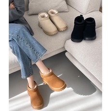 석구상회 하이퀄리티 겨울 숏 어그 부츠 털 워커(5cm)