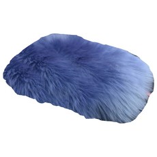 센터 콘솔 쿠션 패드 커버 털상부 팔걸이 시트 박스 커버 양가죽 양모 모피 부드러운 자동차 인테리어 액세서리, 회색