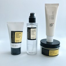 Cosrx Advanced Snail Mucin Essence 100 ml+Cleanser 50 ml+Cream 100g+Bonus Suncream, 100ml, 1개
