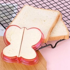 귀여운 쿠키 커터 재미있는 플라스틱 샌드위치 심장 공룡 모양 빵, 3.Butterfly, 1개