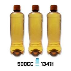 [유페트] 남양매직 생맥주용기 갈색 호프용기, 134개, 500ml