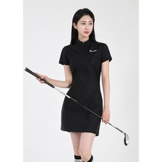 다운블로우 여자 골프웨어 반집업 아노락 반팔 원피스 90019