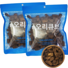  오아오 강아지 수제간식 오리큐브 300g, 오리고기맛, 4개 