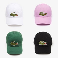 라코스테 LACOSTE 공식브랜드관 남성남여공용 면 트윌 소재의 빅크록 야구 모자RK9871-54G5컬러 중 택1, FREE, Z02옵션_IXV(핑크), 1개 - 라코스테군모